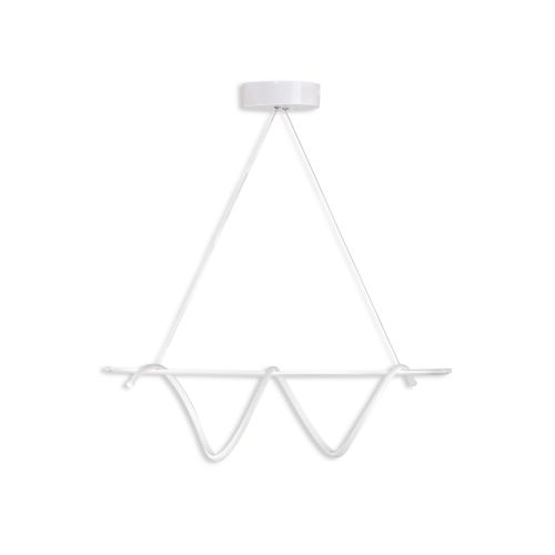 Tauri White-Yellow Light White Chandelier slika 3