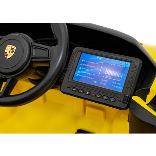 Licencirani auto na akumulator Porsche 718 MP4 - žuti slika 10