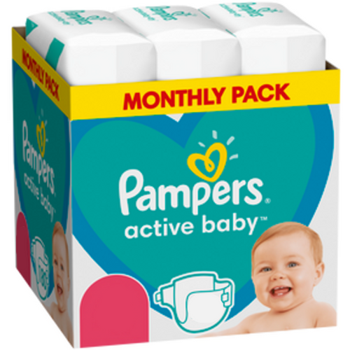 Pampers Active baby - mesečno pakovanje pelena XXL slika 2