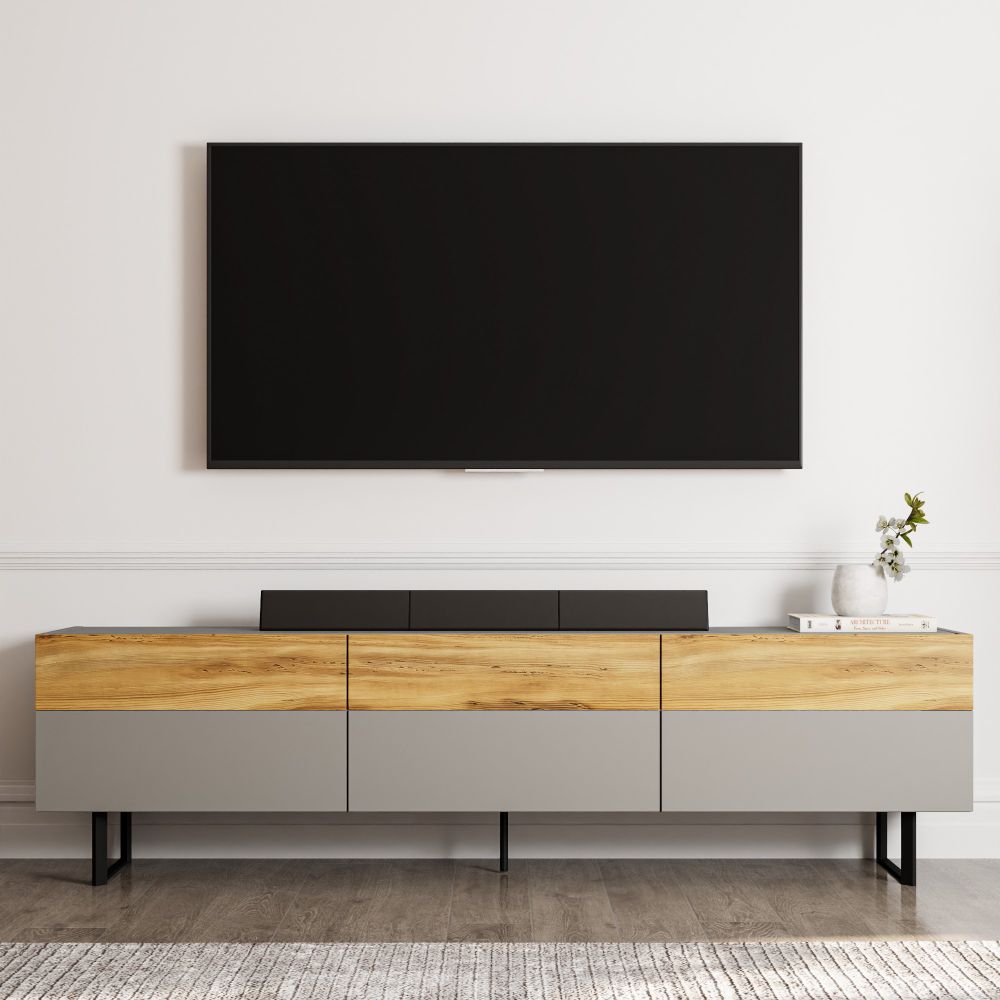 Sign - Sivi, Hrast Sivi TV Stalak slika 2