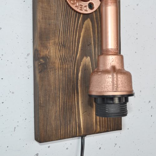 Pp174 Wooden
Rose Gold Wall Lamp slika 6