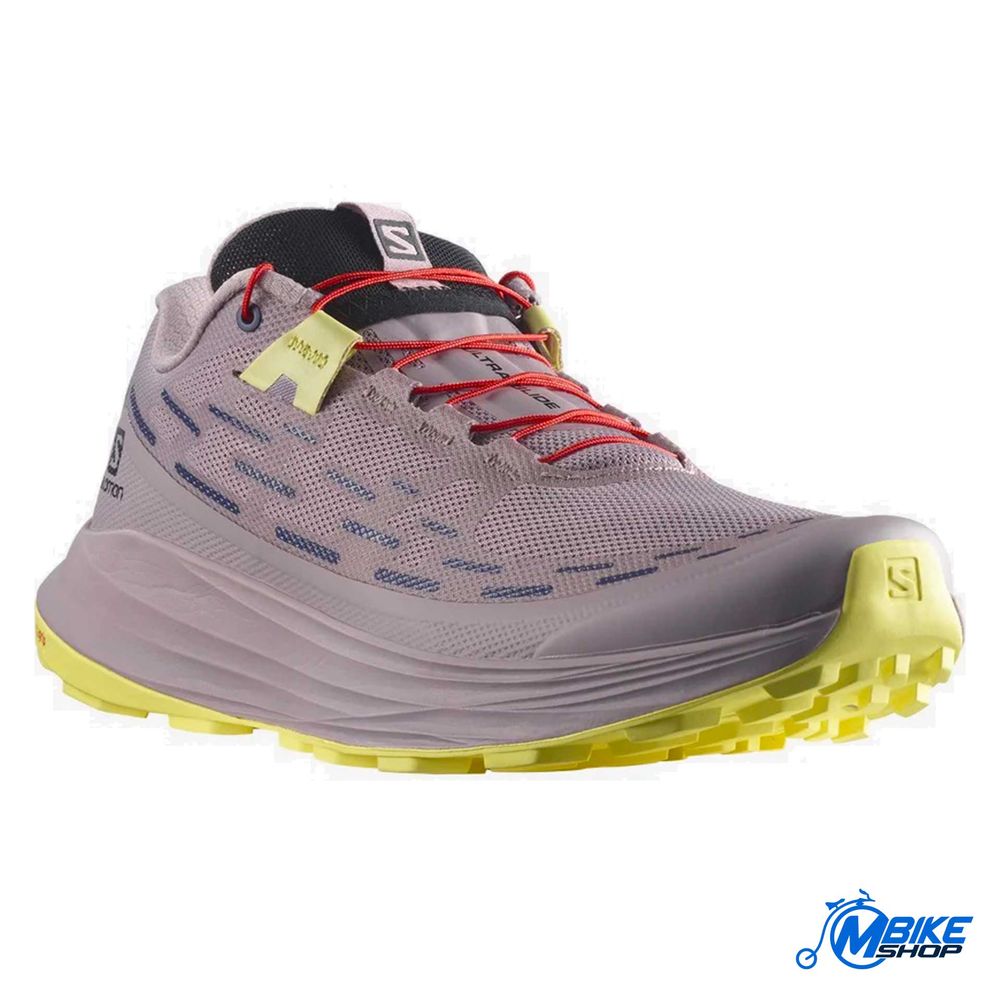 Salomon Ženske patike Ultra Glide W, Quail/Yellow Iris/Fiery Red slika 3