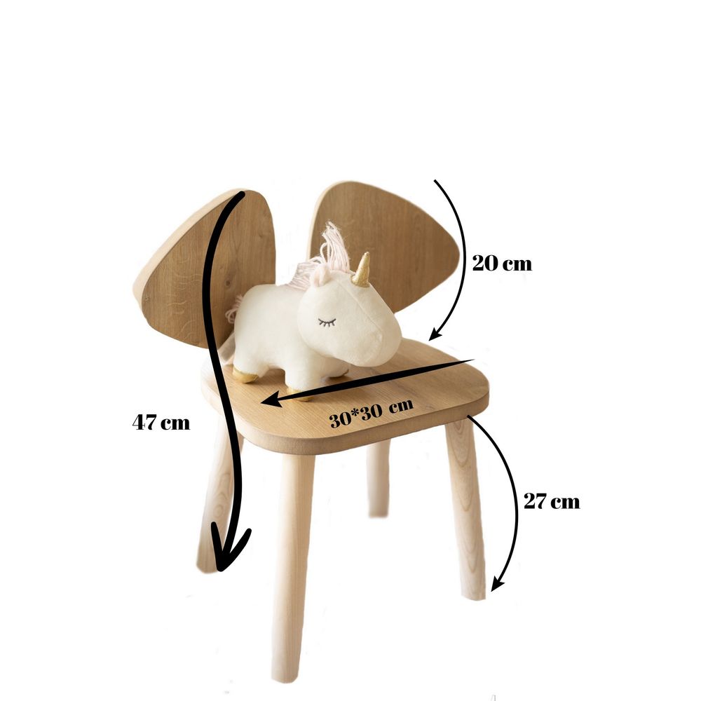 Mickey Chair - Smeđa dječija stolica slika 5