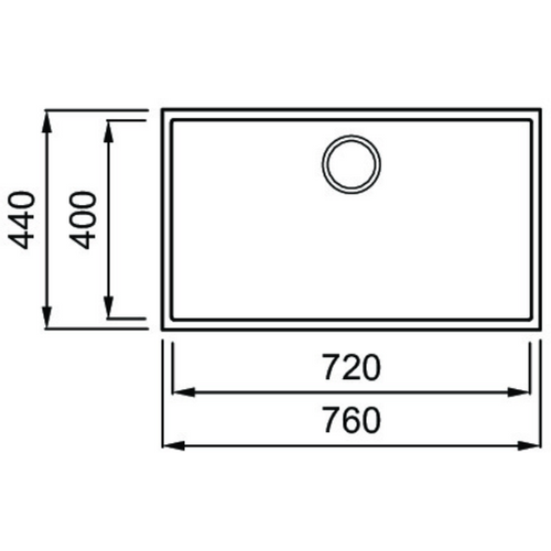 Elleci sudoper Quadra 130 Keratek Plus K86 Black LKQ13086 slika 2