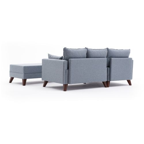 Bella Soft Mini Köşe Left - Plavi Kutni Sofa-Krevet slika 8