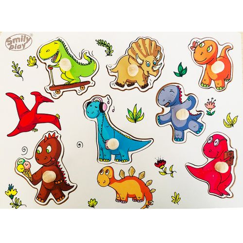 Smily Play drvene puzzle Dinosaur slika 3