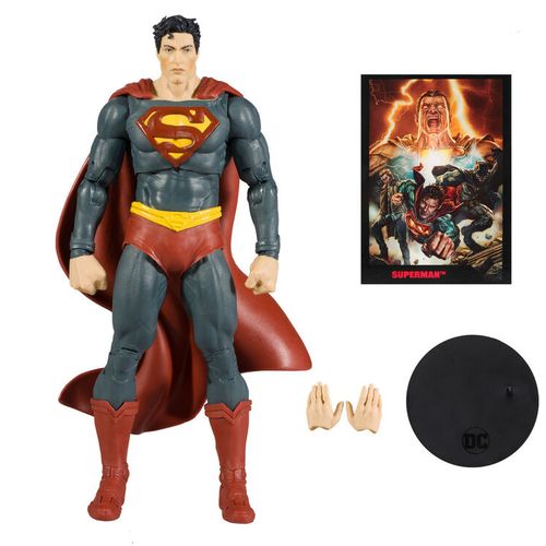 DC Comics Black Adam Comic + Superman figure 17cm slika 2