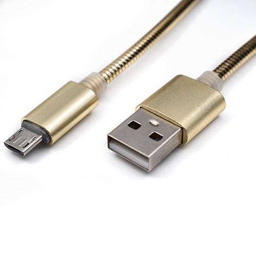 USB metalni kabl Mikro 1m MAB-K010 Gold slika 1