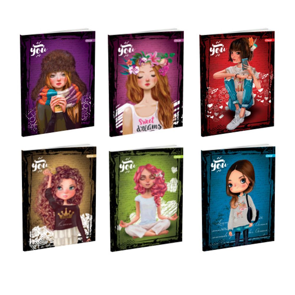 Spirit Sveska Premium A4 ''Girls'', meki povez, 52 lista, karo slika 1