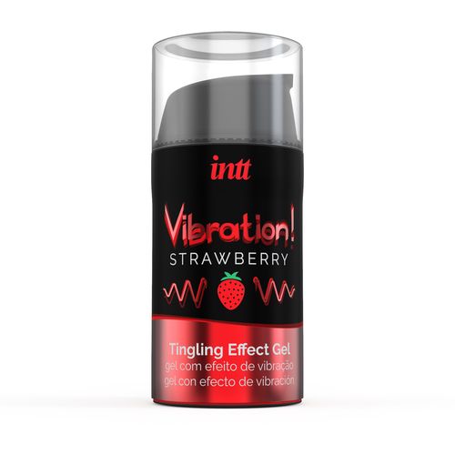 Stimulacijski gel Vibration! Strawberry, 15 ml slika 1