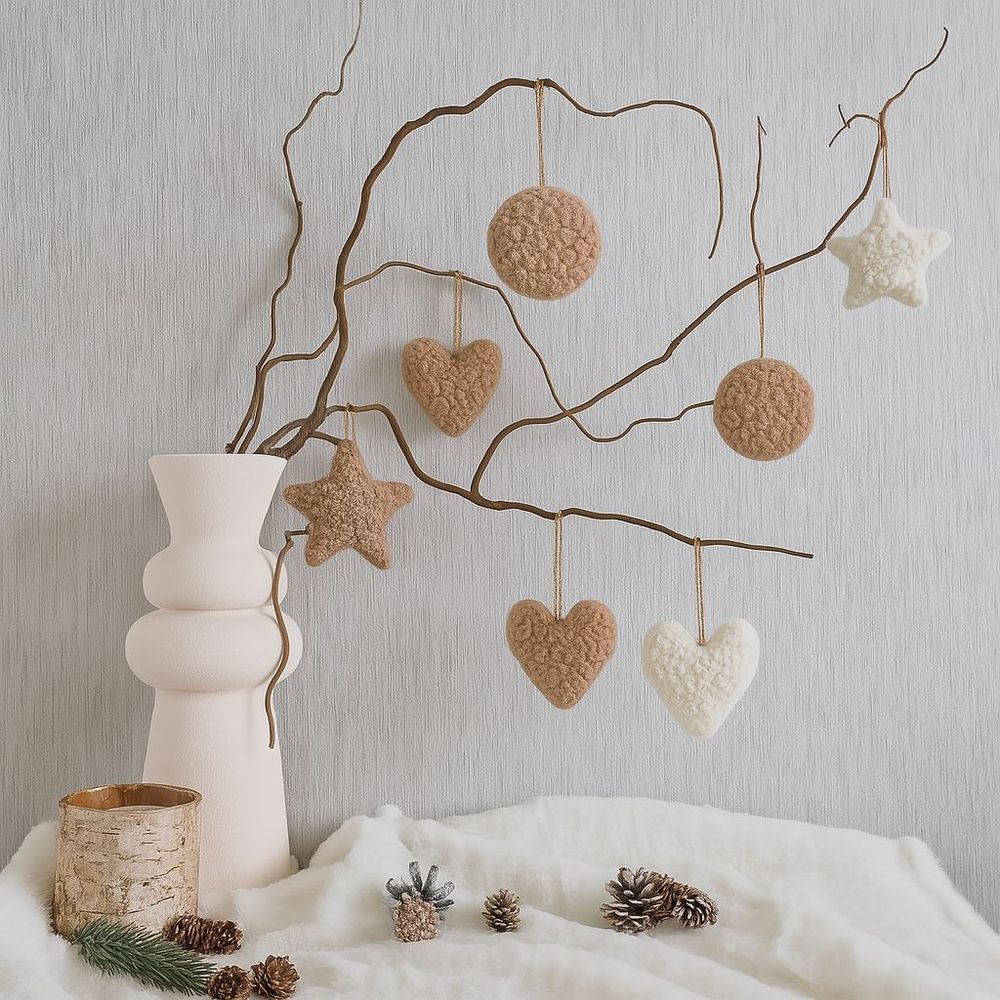 Christmas ornament 3 Lu Set, colour: brown slika 4