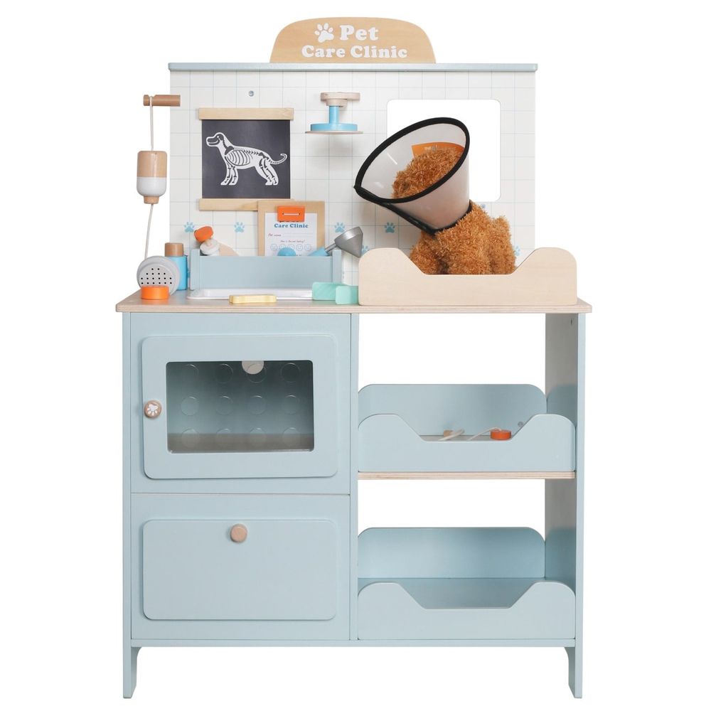 Kinder Home Drveni set za igru Pet Care Clinic - Veterinarska ordinacija slika 2