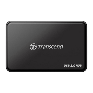 Transcend TS-HUB3K USB 3.0 Hub, 4-Port, Up to 5Gb/s, w/Power adapter