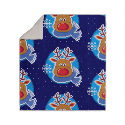 Deka 130x160 Throw Frosty Reindeer slika 1