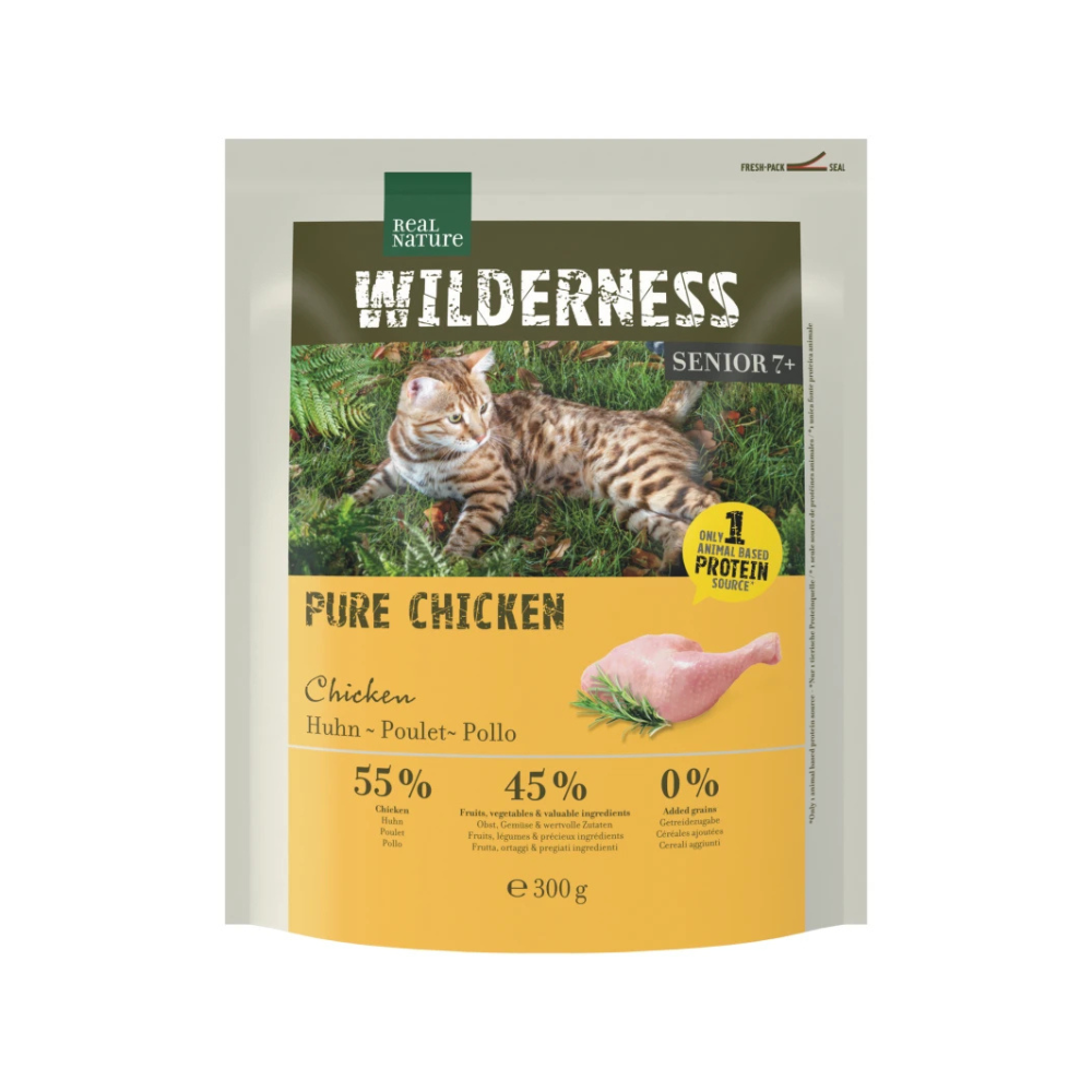 Real Nature Cat Wilderness Senior Pure Chicken 300 g slika 1
