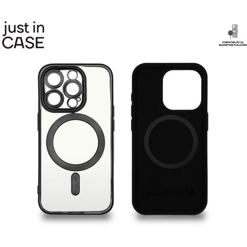2u1 Extra case MAG MIX PLUS paket CRNI za iPhone 15 Pro slika 3