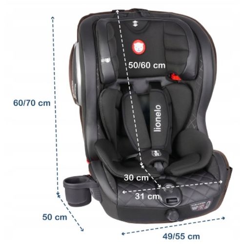 Lionelo autosjedalica Adriaan, ISOFIX, 9-36Kg, siva 2, 5g jamstva slika 8