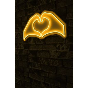 Wallity Ukrasna plastična LED rasvjeta, Sweetheart - Yellow