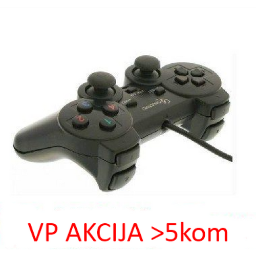 JPD-THRILLERSHOCK-BOX ** Gembird USB 2.0 analog vibration gamepad black(alt. JPD-UDV-01 (343) slika 4