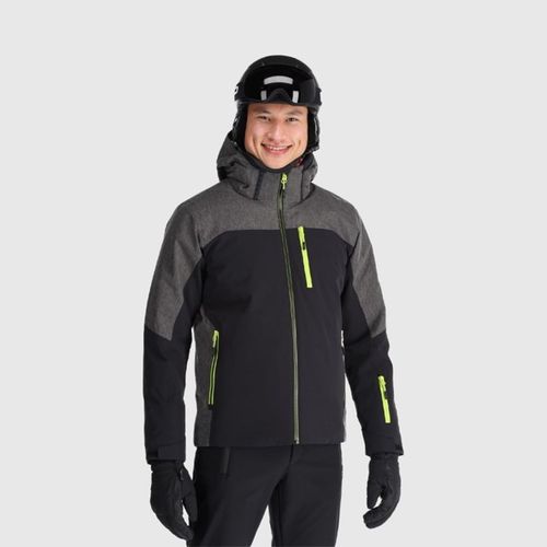 Muška Ski Jakna Cmp Zip Hood Black/Grey slika 1