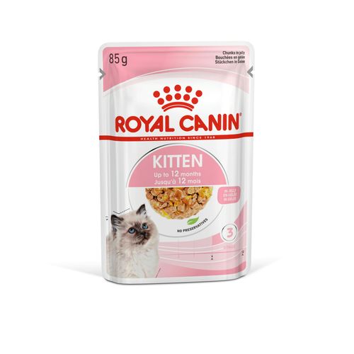 ROYAL CANIN FHN KITTEN Instinctive Jelly, potpuna hrana u vrećici za mačiće do 12 mjeseci i gravidne mačke, komadići u želeu, 12x85 g slika 1