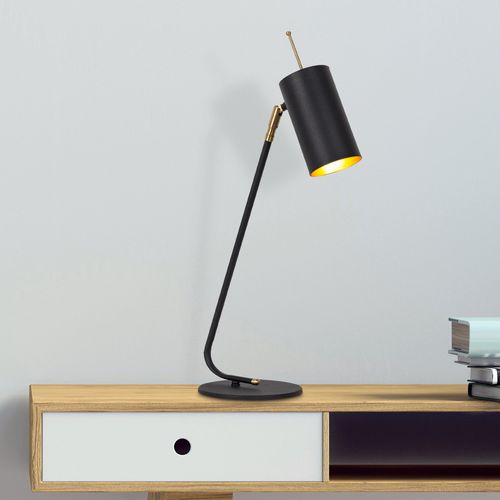 Opviq Stolna lampa TABLE metalna crna, 8 x 26 cm, visina 55 cm, duljina kabla 200 cm, E27 40 W, Sivani - MR-611 slika 2