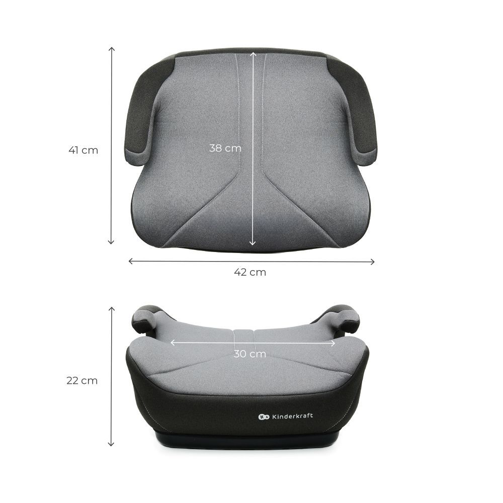 Kinderkraft booster autosjedalica I-BOOST 2 i-Size (125-150 cm), siva slika 7