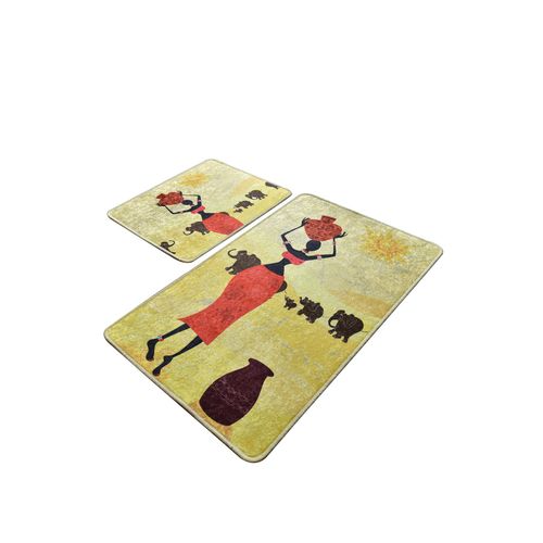 Elefante Multicolor Bathmat Set (2 Pieces) slika 2