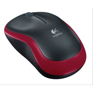 Logitech M185 Wireless Mouse for Notebook Red