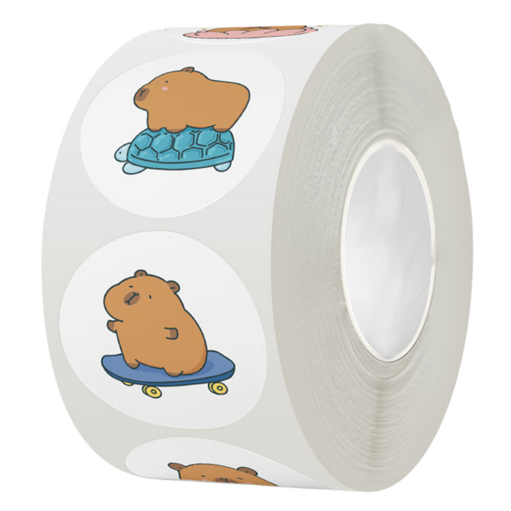 Naljepnice Capybara Traka s raznim uzorcima 2,5 cm 500 komada slika 3