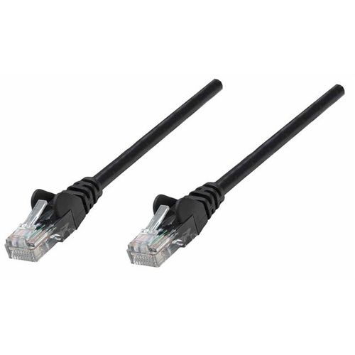 Network Cable, Cat6 compatible, CCA, U/UTP, PVC, 0.25 m, Black slika 1