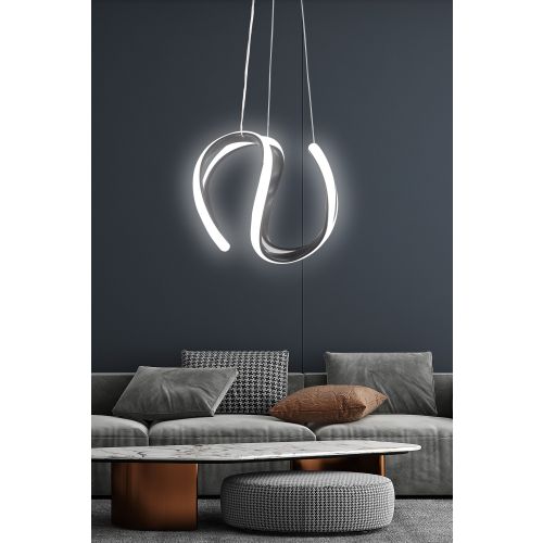 Opviq Luster, Venaticorus Black-White Light slika 3