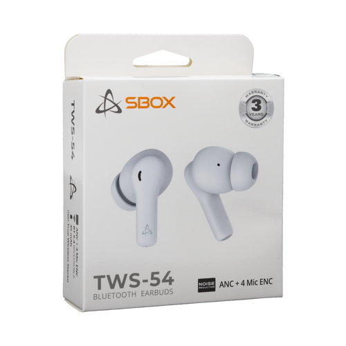 Sbox EARBUDS Slušalice + mikrofon Bluetooth EB-TWS54 Bijele slika 7