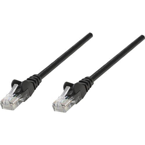 Intellinet 320757 RJ45 mrežni kabel, Patch kabel cat 5e U/UTP 2.00 m crna  1 St. slika 1