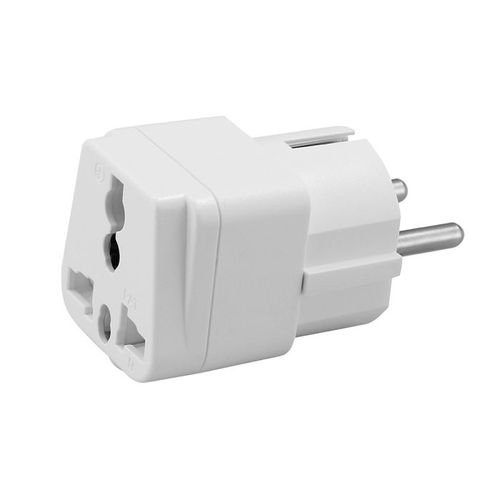 Univerzalni putni adapter 250V beli 10A slika 1