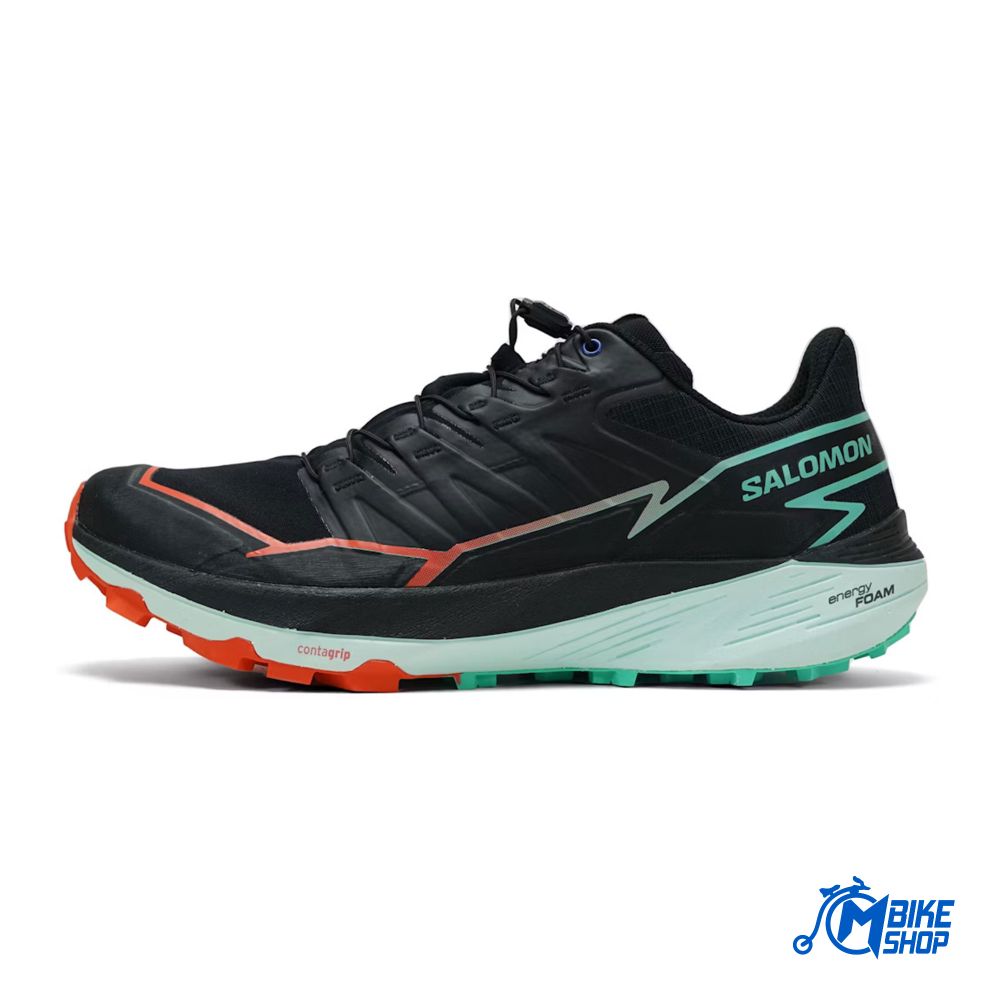 Salomon Muške patike Thundercross, Black/Cherry Tomato/Electric Green slika 2
