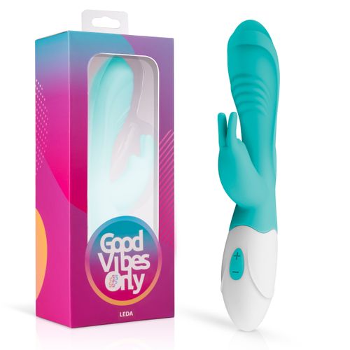 Rabbit vibrator Leda, tirkizan slika 2