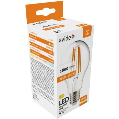 Avide LED sijalica E27 1520lm 4K 12W slika 3