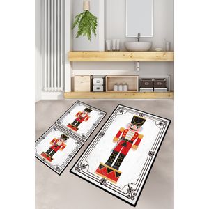 Lead Soldier Multicolor Bathmat Set (3 Pieces)