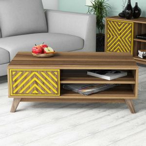 Inci - Walnut, Yellow Walnut
Yellow Coffee Table