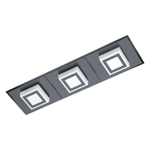 Eglo Masiano 1 zidna/stropna/3, led, 3x3,3w, 3x340lm, crna/aluminij/čelik  slika 1