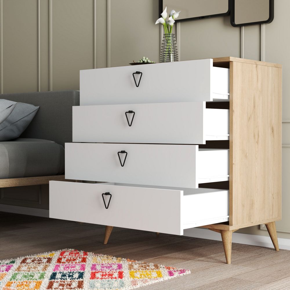 Versa-Ce 3616 Oak White Komoda slika 2