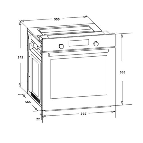 Heinner Ugradbena Pećnica HBO-S624LTG-IX slika 4