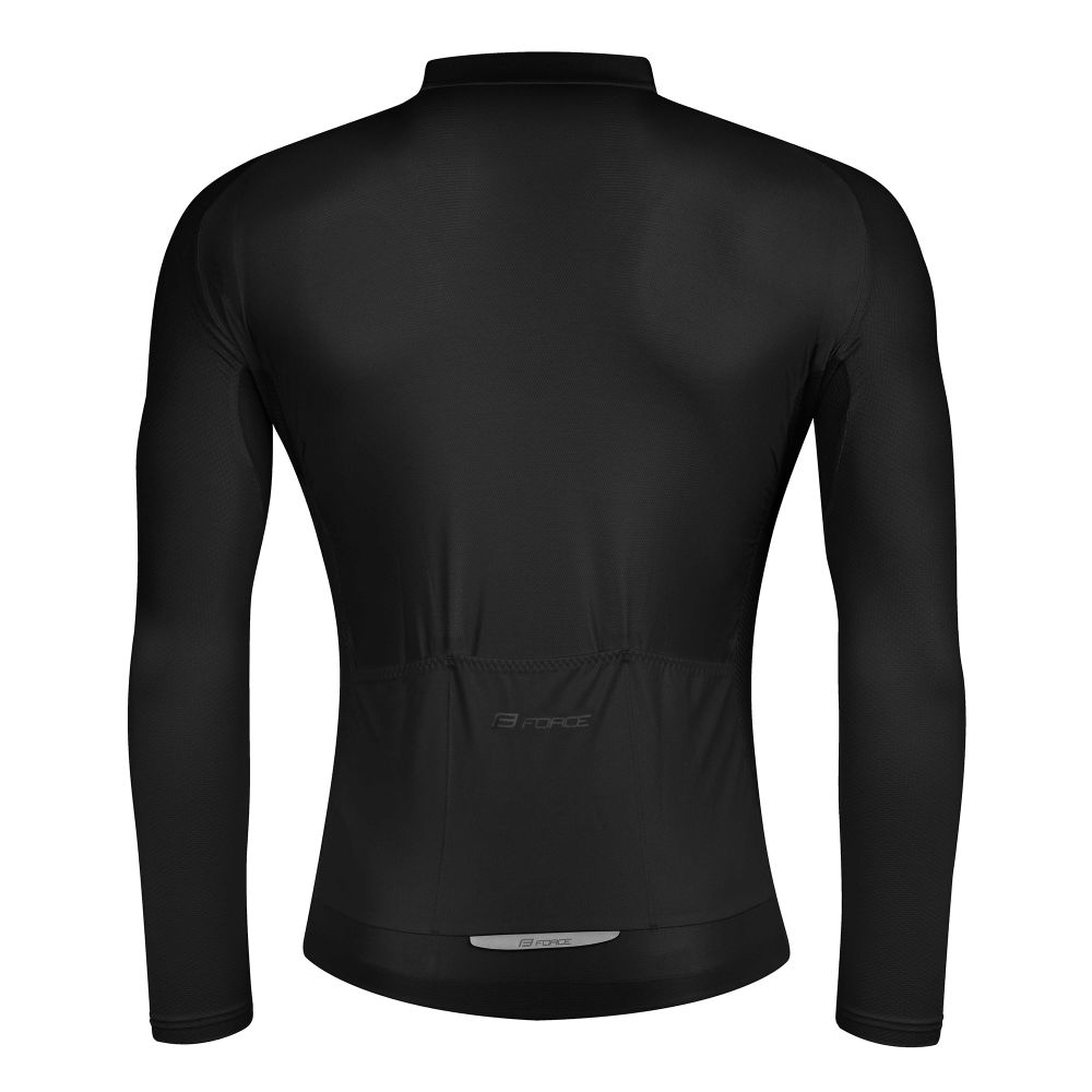 Force Majica dugih rukava za biciklizam Pure Black slika 2