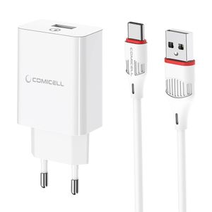 Adapter Punjac COMICELL Superior CO-B21A Fast QC3.0 18W 3A Type C beli