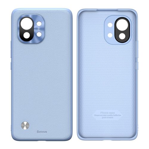 Baseus Alloy Leather Case maska s poklopcem kamere Xiaomi Mi 11 slika 2