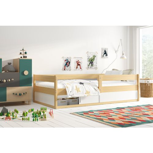 Drveni dječji krevet Hugo s kliznom ladicom - 160*80 cm - bukva slika 1