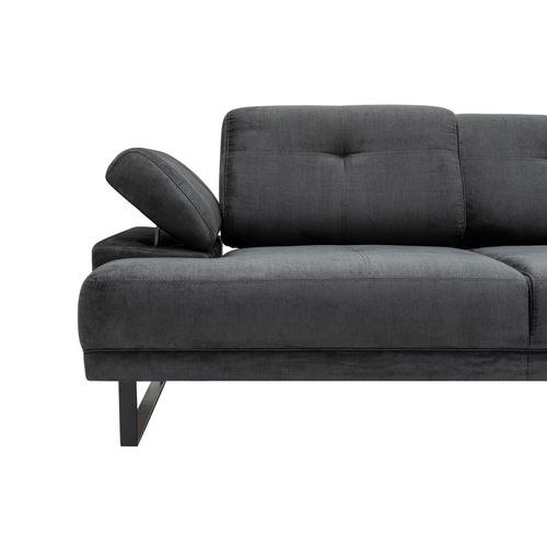 Atelier Del Sofa Kutna garnitura, Antracit, Mustang Large Right - Antracite slika 13