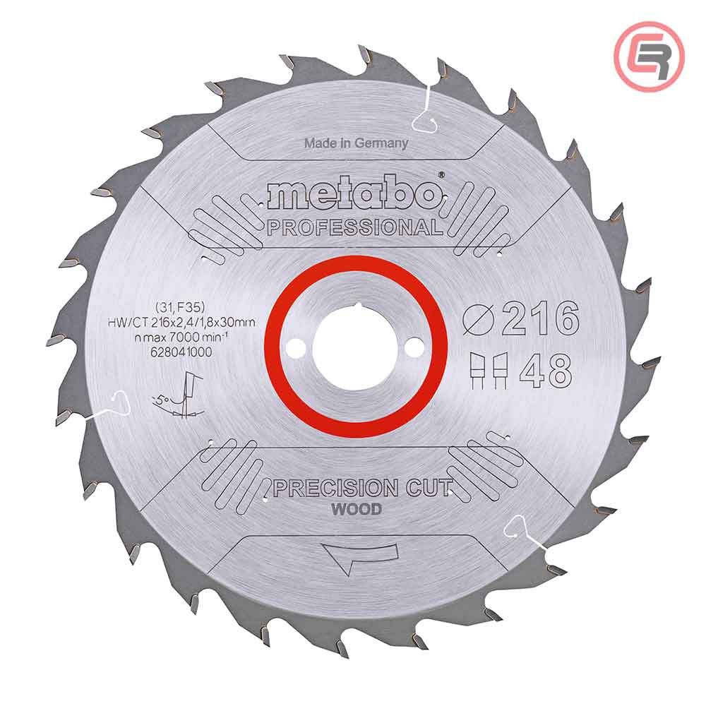 Metabo List Kružne Pile 216 x 2,4 / 1,8 x 30 / Z = 48 Precision Cut Wood Professional – 628041000 slika 1