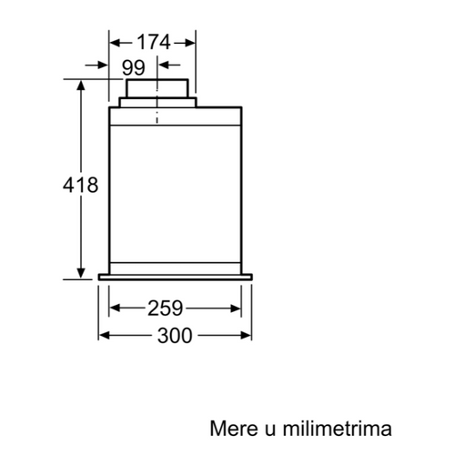 Bosch DHL575C Serija 6, Ugradni aspirator, Širina 52 cm slika 8